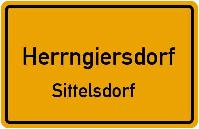 Ortsschild Herrngiersdorf Sittelsdorf