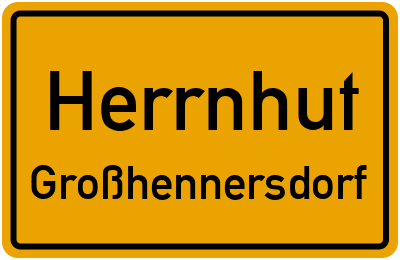 Straßenverzeichnis Herrnhut Großhennersdorf