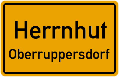 Straßenverzeichnis Herrnhut Oberruppersdorf