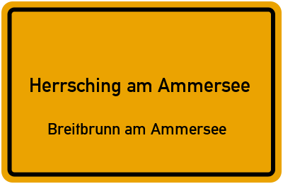 Straßenverzeichnis Herrsching am Ammersee Breitbrunn am Ammersee