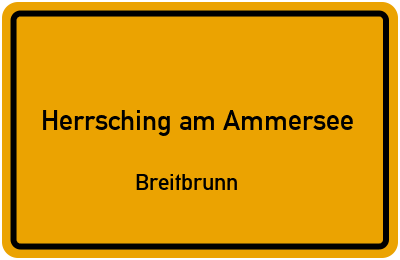 Straßenverzeichnis Herrsching am Ammersee Breitbrunn