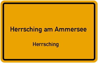 Straßenverzeichnis Herrsching am Ammersee Herrsching