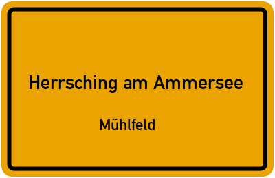 Straßenverzeichnis Herrsching am Ammersee Mühlfeld