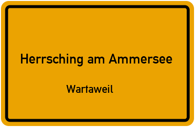 Straßenverzeichnis Herrsching am Ammersee Wartaweil