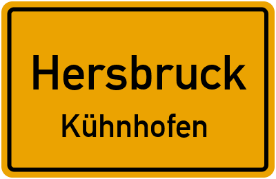 Ortsschild Hersbruck Kühnhofen