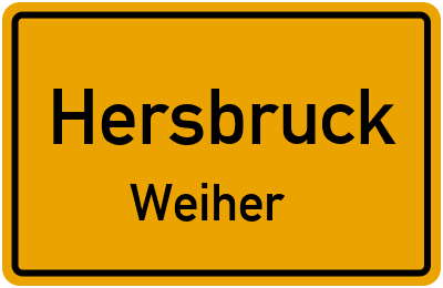 Straßenverzeichnis Hersbruck Weiher