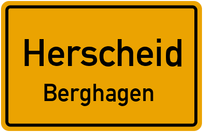 Straßenverzeichnis Herscheid Berghagen