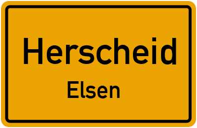 Straßenverzeichnis Herscheid Elsen