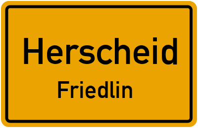Straßenverzeichnis Herscheid Friedlin