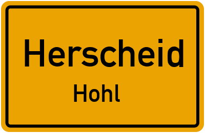 Straßenverzeichnis Herscheid Hohl