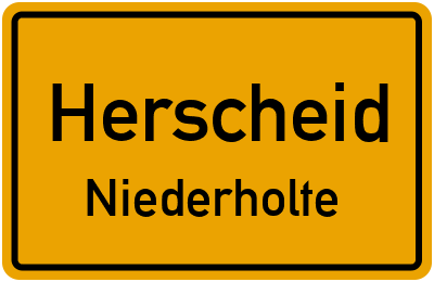 Straßenverzeichnis Herscheid Niederholte