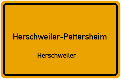 Straßenverzeichnis Herschweiler-Pettersheim Herschweiler