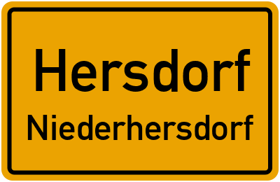 Straßenverzeichnis Hersdorf Niederhersdorf