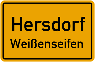 Straßenverzeichnis Hersdorf Weißenseifen