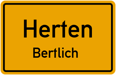 Straßenverzeichnis Herten Bertlich