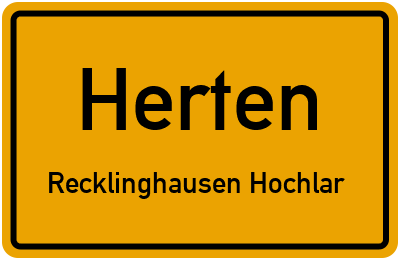 Straßenverzeichnis Herten Recklinghausen Hochlar