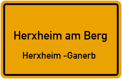 Straßenverzeichnis Herxheim am Berg Herxheim -Ganerb