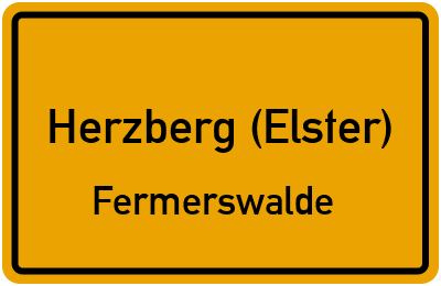 Straßenverzeichnis Herzberg (Elster) Fermerswalde