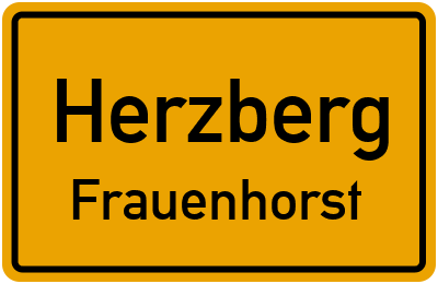Straßenverzeichnis Herzberg Frauenhorst