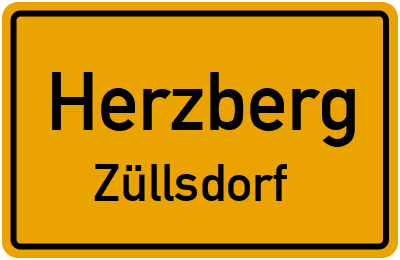 Straßenverzeichnis Herzberg Züllsdorf