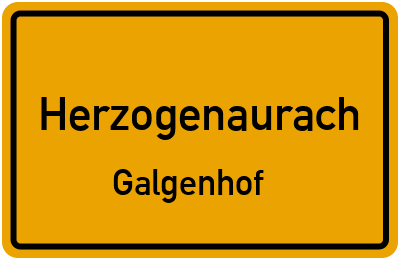 Straßenverzeichnis Herzogenaurach Galgenhof