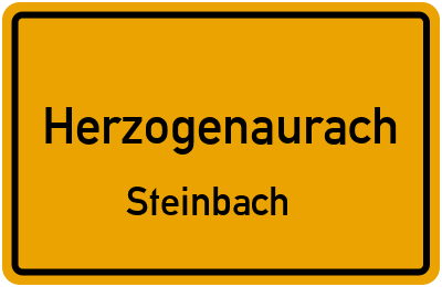 Ortsschild Herzogenaurach Steinbach
