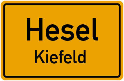 Straßenverzeichnis Hesel Kiefeld