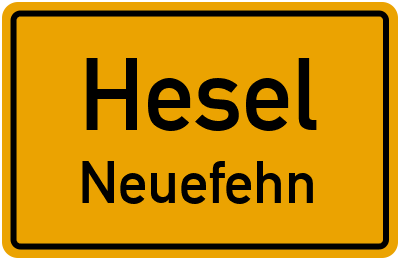 Straßenverzeichnis Hesel Neuefehn
