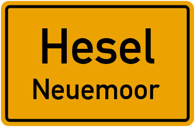 Straßenverzeichnis Hesel Neuemoor