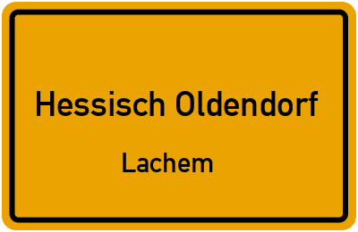 Ortsschild Hessisch Oldendorf Lachem