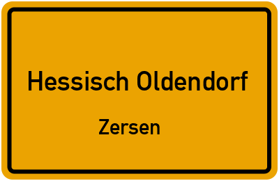 Straßenverzeichnis Hessisch Oldendorf Zersen