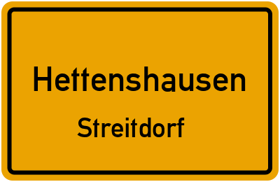 Straßenverzeichnis Hettenshausen Streitdorf