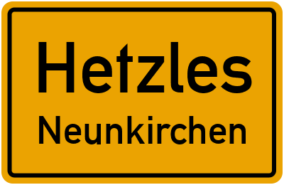 Straßenverzeichnis Hetzles Neunkirchen