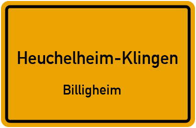 Straßenverzeichnis Heuchelheim-Klingen Billigheim