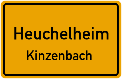 Ortsschild Heuchelheim Kinzenbach