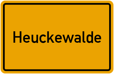 Ortsschild von Gemeinde Heuckewalde in Sachsen-Anhalt
