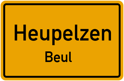 Straßenverzeichnis Heupelzen Beul
