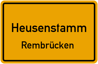 Straßenverzeichnis Heusenstamm Rembrücken