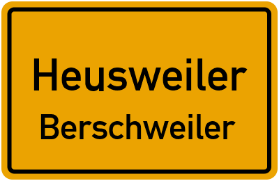 Straßenverzeichnis Heusweiler Berschweiler