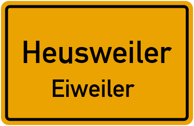 Straßenverzeichnis Heusweiler Eiweiler