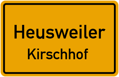 Straßenverzeichnis Heusweiler Kirschhof