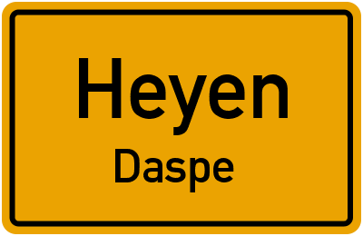 Straßenverzeichnis Heyen Daspe