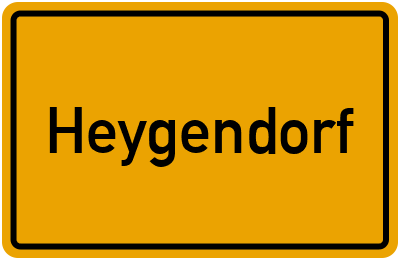Ortsschild von Gemeinde Heygendorf in Thüringen