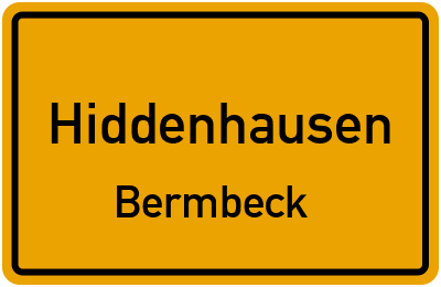 Straßenverzeichnis Hiddenhausen Bermbeck
