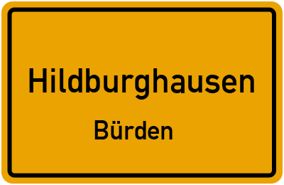 Straßenverzeichnis Hildburghausen Bürden