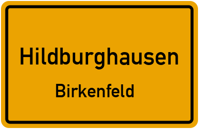 Straßenverzeichnis Hildburghausen Birkenfeld