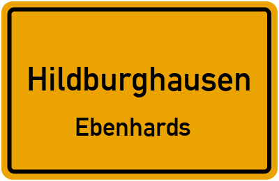 Straßenverzeichnis Hildburghausen Ebenhards