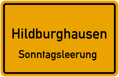 Briefkastenleerung am Sonntag in Hildburghausen