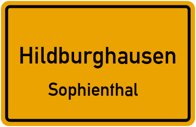 Straßenverzeichnis Hildburghausen Sophienthal