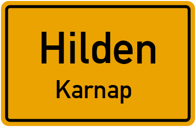 Straßenverzeichnis Hilden Karnap
